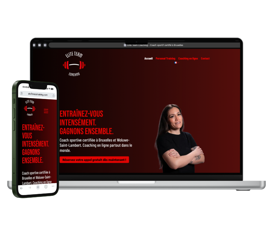 Réalisation du site web Elite Team Coaching