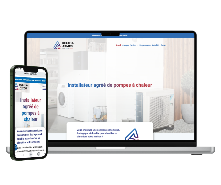 Réalisation du site web Deltha Atmos